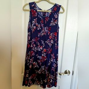 Sonoma misses sleeveless dress, floral, size S